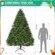 9ft Artificial Christmas Tree, Premium Unlit Hinged Full Tree with 3655 Branch Tips, Metal Stand, Hinged Structure, Easy Assembly Festival Celebration Xmas Tree for Home, Office, Party