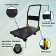 Foldable Platform Push Hand Truck Cart, 880 lbs. Weight Capacity, 2 Swivel Brake Wheels