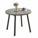 Grey Round Dining Table, Mid Century Modern Round Dining Table,Dinning Table for Kitchen