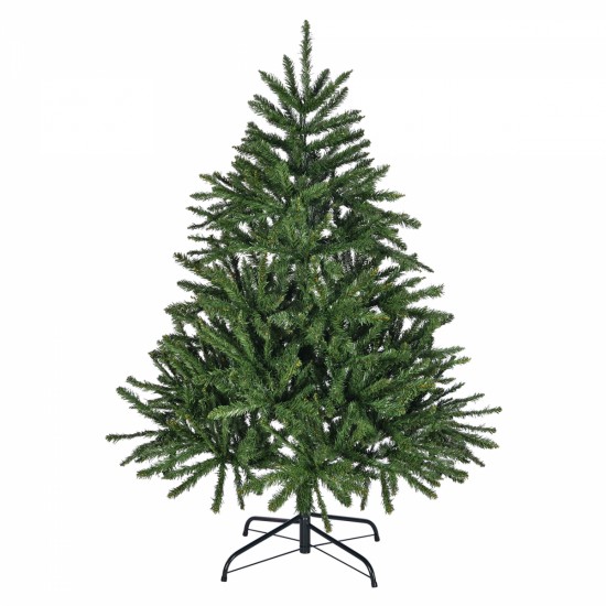 4.5 Ft Artificial Christmas Tree, Premium Hinged Spruce Tree with Metal Stand, 663 Tips Full Xmas Tree for Holiday Indoor Decor, Easy Assembly