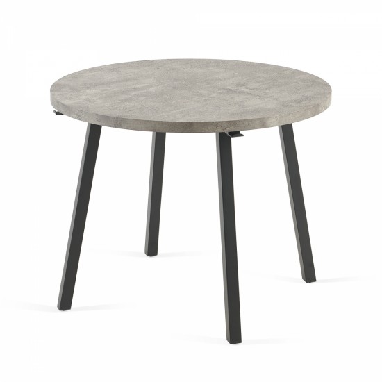 Grey Round Dining Table, Mid Century Modern Round Dining Table,Dinning Table for Kitchen