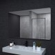 60x36 In. Aluminum Framed Rounded Rectangle Bathroom Wall Mirror, Oil Rubbed Bronze Bathroom Vanity Mirror Farmhouse, Anti-Rust, Tempered Glass mirrors, Hangs Horizontally or Vertically