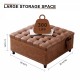 Storage Ottoman Bench Brown