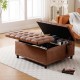 Storage Ottoman Bench Brown