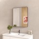 30x36 In. Aluminum Framed Rounded Rectangle Bathroom Wall Mirror, Oil Rubbed Bronze Bathroom Vanity Mirror Farmhouse, Anti-Rust, Tempered Glass mirrors, Hangs Horizontally or Vertically