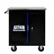 DOUBLE-DOOR CLAPBOARDl MULTI-FUNCTION TOOL CART--BLAK+BLUE