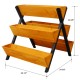 3 Tiers Wooden Vertical Raised Garden Bed with Legs,Brown Planter Raised Beds Kit for Flowers Herbs Vegetables