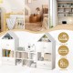 Versatile Children's Bookshelf with House-Shaped Design, Multi-Functional Storage for Books and Toys, Adjustable Placement, Durable Kids Organizer for Playroom or Bedroom Easy Assembly & Safe for Kid