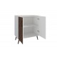 DFW Storage Cabinet with Doors and Shelves - Kitchen Free Standing Buffet Cabinet with Storage, Sideboard Cabinet with Adjustable Shelves, Wood Accent Cabinet for Living Room Bathroom Entryway Office