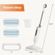 Steam Mop for Floor Cleaning,Lightweight Floor Steamer Cleaner for Hardwood/Tile/Laminate Floors Carpet, 2 Washable Pad,gray