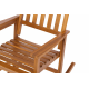 Acacia Indoor Rocking Chair, Outdoor Solid Wood Patio Furniture New Style Light Brown