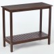 Wooden Workstation for Garden Balcony Garage,  Acacia Console Potting Table Brown