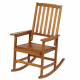 Acacia Indoor Rocking Chair, Outdoor Solid Wood Patio Furniture New Style Light Brown