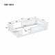 Wood Twin Size Platform Bed with Guardrail, White(Expected Arrival Time: 10.28)