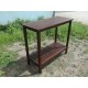 Wooden Workstation for Garden Balcony Garage,  Acacia Console Potting Table Brown