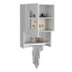 Balboa Wall Cabinet, Towel Bar, 1 Door White