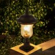 Vintage Outdoor Lamp Post Light, Waterproof Garden Patio Lantern with Clear Glass Shade, Classic Bronze Finish, Ideal for Yard, Porch, Walkway, and Driveway Lighting (One piece&No bulb)