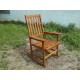 Acacia Indoor Rocking Chair, Outdoor Solid Wood Patio Furniture New Style Light Brown