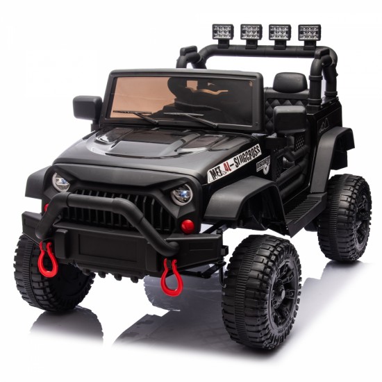 24V Kids Ride On Car W/Parents Remote Control,400W Motor,Four Wheel Suspension,Adjustable speed,USB,MP3,Music,Bluetooth,Large display screen,Power Display,Portable handle,Safety Belt for Kids Aged 3+.