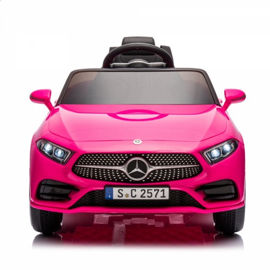 12V Kids Ride On Car w/ Parents Remote Control,Licensed Mercedes-Benz CLS 350 for Kids,Four Wheel Suspension,Power Display,Music,Volume Control,LED Lights,MP3,USB/SD for Kids 37-95 months.