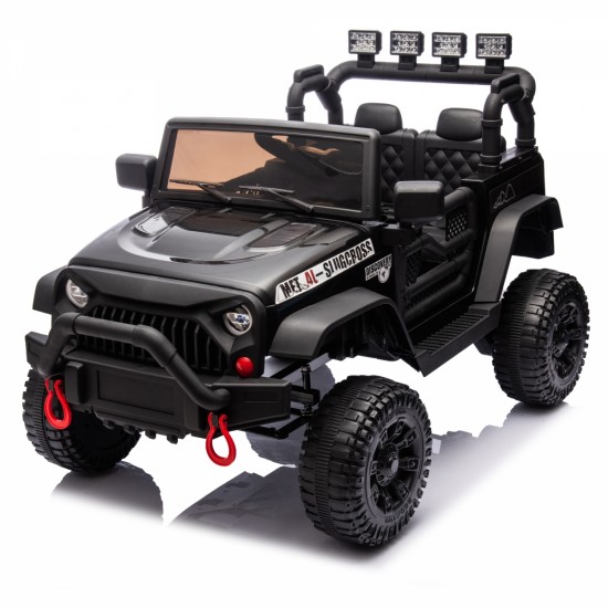 24V Kids Ride On Car W/Parents Remote Control,400W Motor,Four Wheel Suspension,Adjustable speed,USB,MP3,Music,Bluetooth,Large display screen,Power Display,Portable handle,Safety Belt for Kids Aged 3+.