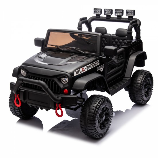 24V Kids Ride On Car W/Parents Remote Control,400W Motor,Four Wheel Suspension,Adjustable speed,USB,MP3,Music,Bluetooth,Large display screen,Power Display,Portable handle,Safety Belt for Kids Aged 3+.