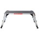 Aluminum Platform Non-Slip Folding Work Bench Drywall Stool Ladder 330lbs Capacity