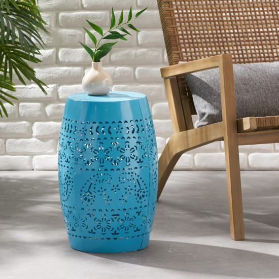 RUBY 12 Inch  SIDE TABLE - BLUE