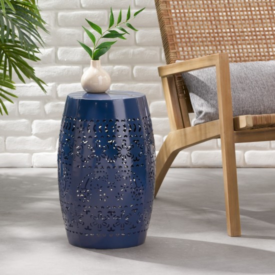 RUBY 12 Inch  SIDE TABLE - NAVY