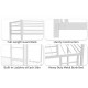 Metal Twin over Twin Bunk Bed/ Heavy-duty Sturdy Metal/ Noise Reduced/ Safety Guardrail/No Box Spring Needed,White