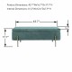 Upholstered Storage Bench Rectangular Ottoman Entryway Bench Storage Chest with Padded Seat Bed End Stool for Hallway Living Room Bedroom, Green Chenille Fabric