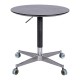 Movable Adjustable Coffee Table 360 Swivel Counter Bar Height Aluminum Star Base Movable for End Table Dining Room Home Kitchen Table