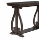 TREXM 48-Inch Rustic Vintage Console Table --- Farmhouse Style Entryway Table with Open Shelf and Sturdy Construction for Entryway and Living Room (Espresso)