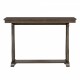 TREXM 48-Inch Rustic Vintage Console Table --- Farmhouse Style Entryway Table with Open Shelf and Sturdy Construction for Entryway and Living Room (Walnut)