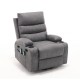 21 Inch seat width,large size Electric Power Lift Recliner Chair Sofa for Elderly, 8 point vibration Massage and lumber heat, Remote Control, Side Pockets and Cup Holders, cozy fabric, overstuffed arm pu