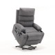 21 Inch seat width,large size Electric Power Lift Recliner Chair Sofa for Elderly, 8 point vibration Massage and lumber heat, Remote Control, Side Pockets and Cup Holders, cozy fabric, overstuffed arm pu