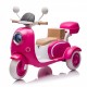 12V Two-seater Kids Ride On Electric Motorcycle,Three Wheels Kids toy with Slow Start,Multi-function player,USB,Bluetooth, light,Backseat flip adult seat, Oversized Storage Box for kids Aged 3-6.