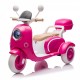 12V Two-seater Kids Ride On Electric Motorcycle,Three Wheels Kids toy with Slow Start,Multi-function player,USB,Bluetooth, light,Backseat flip adult seat, Oversized Storage Box for kids Aged 3-6.