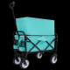 Collapsible Foldable Wagon Cart with strapping system Beach Wagon Utility Cart Utility Wagon Grocery Cart for for Camping Shopping Sports Gardeing Fishing Supports 225lbs All-Terrain Wheels blue