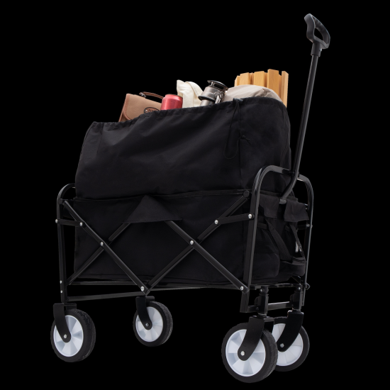 Collapsible Foldable Wagon Cart Beach Wagon Heavy Duty Utility Cart Utility Wagon Grocery Cart for for Camping Shopping Sports Gardeing Fishing 
Supports 225lbs ,All-Terrain Wheels black