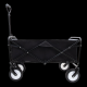 Collapsible Foldable Wagon Cart with strapping system Beach Wagon Utility Cart Utility Wagon Grocery Cart for for Camping Shopping Sports Gardeing Fishing Supports 225lbs All-Terrain Wheels black