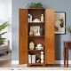 72.4 Inch  Tall Storage Cabinet Tall Storage Cabinet with 8 Doors and 4 Shelves ,Bookshelf Living Room, Kitchen, Dining Room, Office  Freestanding Storage Cabinet,Oak