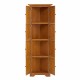 4-Tier 72 Inch  Corner Kitchen Pantry Storage Cabinet with 8 Doors Tall Storage Cabinet, Corner Cabinet and Adjustable Shelves, Home farmhouse bookshelf Cabinet for Bathroom, Living room, Kitchen OAK