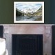 Trendy Decor 4U The Maroon Bells White Framed Wall Art for Living Room, Bedroom Wall Art Print for Home Decor by Billy Jacobs