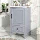 20 Inch  Bathroom Vanity with Sink, Bathroom Cabinet with A Door, Door Shelf Storage and Adiustable Foot Pads, A Drawer, Grey (Other Color: N725P192821B)