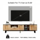 Modern TV Stand with 4 Cabinets& Open Shelves, Color-matching Media Console Table for TVs up to 80'', Entertainment Center with Drop Down Door for Living Room, Bedroom, Home Theatre