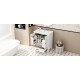 30 Inch  Bathroom Vanity with Sink Vintage Style, Multi-functional Storage Space, Door Shelf, Soft-closing Door, White