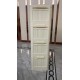 Cream White 19.69 Inch  Side Wide Folding Storage Cabinet ,3 Tiers,19.69 Inch ×11.81 Inch ×31.1 Inch ,Collapsible Storage Bins with Magnetic Door, Plastic Storage Cabinet with Wheels