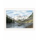 Trendy Decor 4U The Maroon Bells White Framed Wall Art for Living Room, Bedroom Wall Art Print for Home Decor by Billy Jacobs