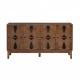 60.5 Inch  Mid Century Modern Sideboard Buffet Cabinet with Storage, TV Media Console Table, Storage Cabinet with 4 Doors & Adjustable Shelves for Kitchen Dining Living Room Bedroom Entryway, Walnut